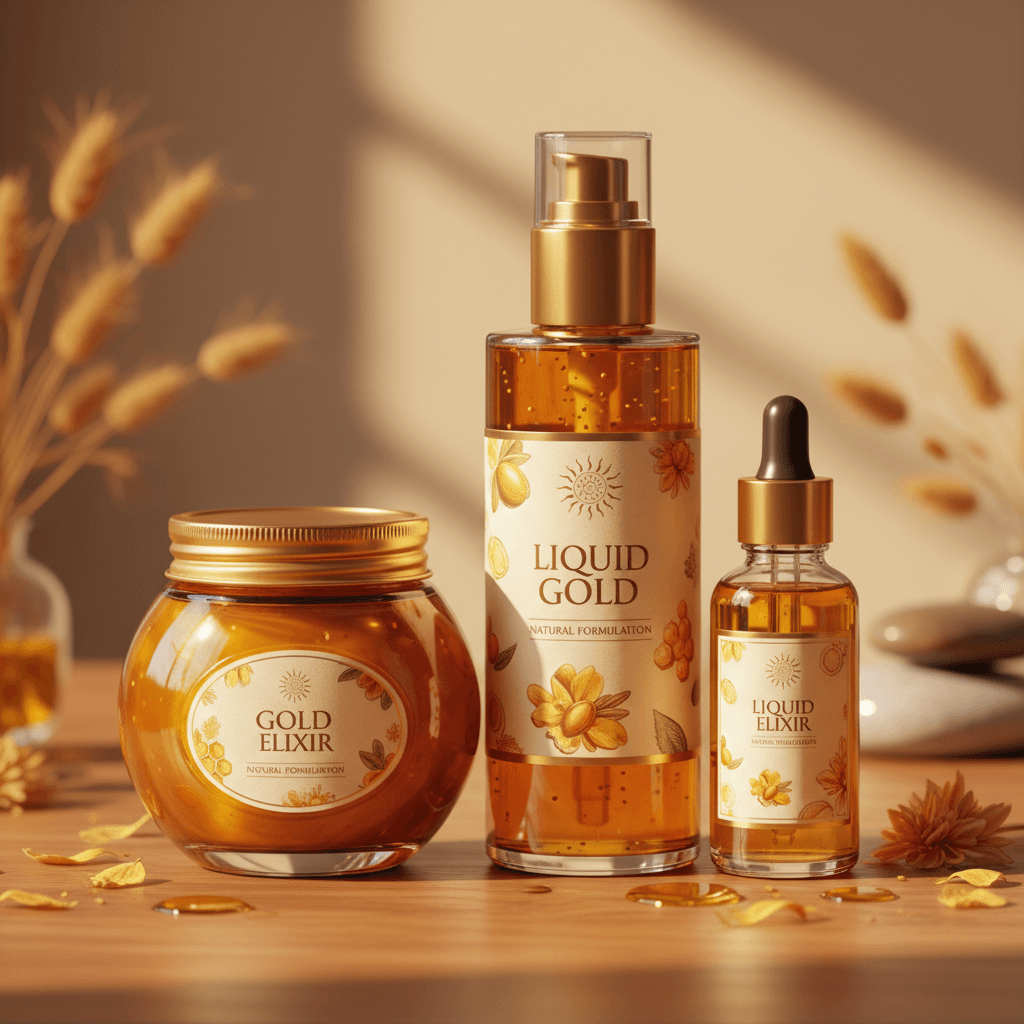 Island Roots hair grease and oils in elegant bottles