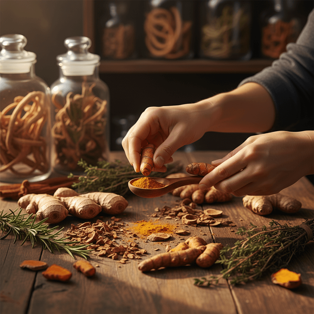 Natural herbs and butters used in Island Roots products